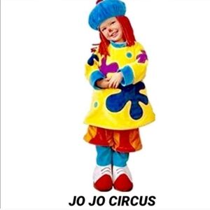 Disney Store Jojo's Circus Clown Halloween Costume w/ Hat Girl's XXS Dress Up